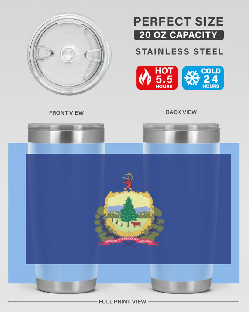 Vermont 7#- Us Flags- Tumbler