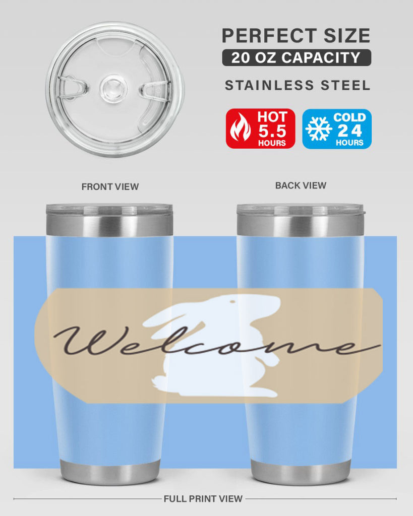 Welcome Bunny569#- spring- Tumbler