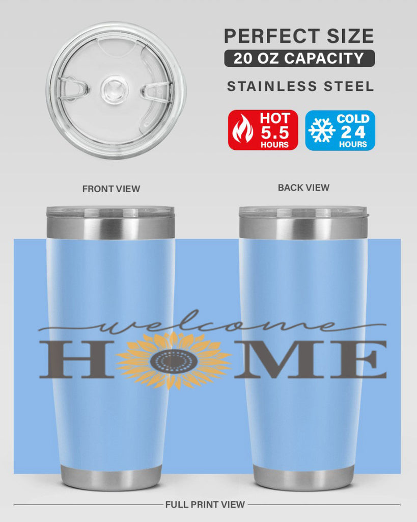 Welcome Home sunflower573#- spring- Tumbler