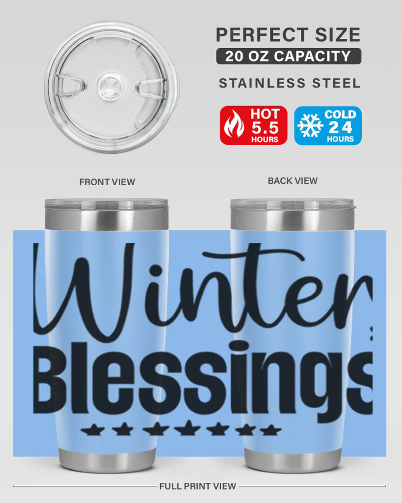 Winter Blessings497#- winter- Tumbler