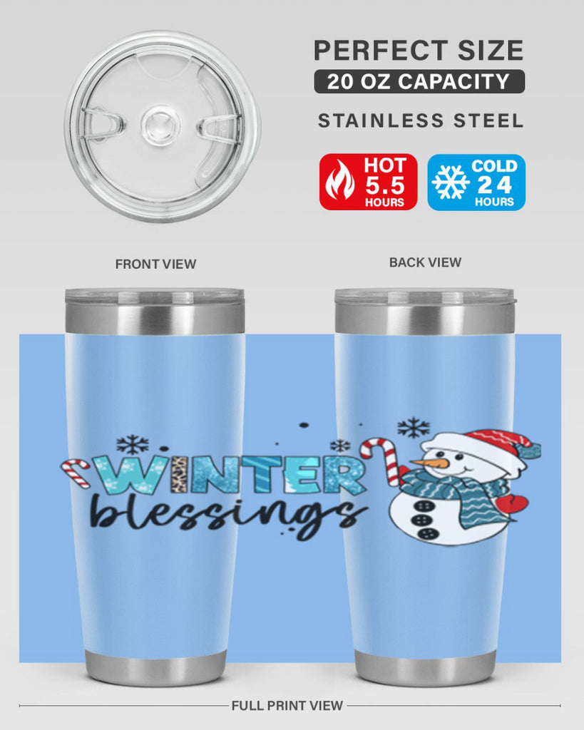 Winter blessings 570#- winter- Tumbler