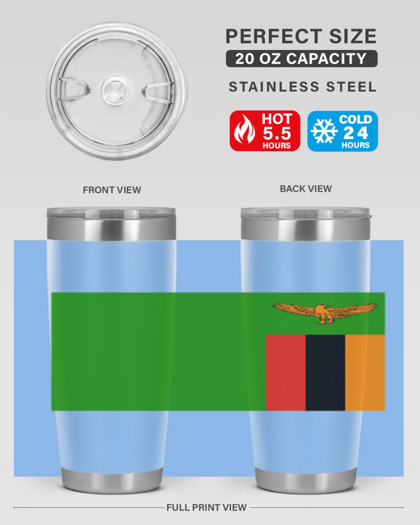 Zambia 2#- world flags- Tumbler