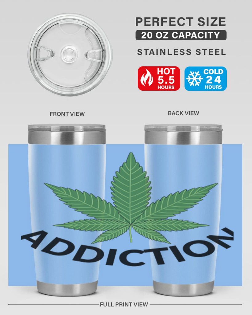 addiction cannabis 8#- marijuana- Tumbler