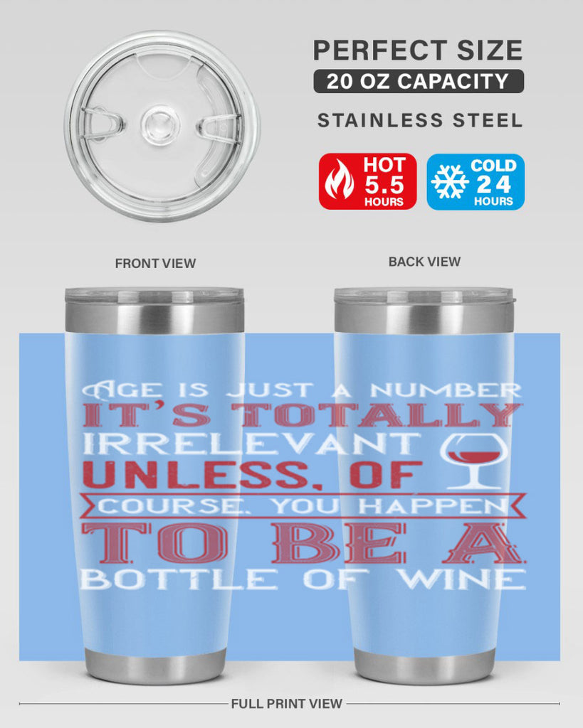 age is just a number its totaly 92#- wine- Tumbler