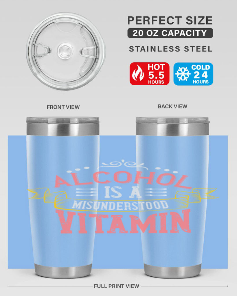 alcohol is a misunderstood vitamin 50#- cooking- Tumbler