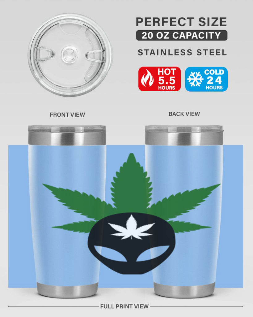 alien cannabis 11#- marijuana- Tumbler