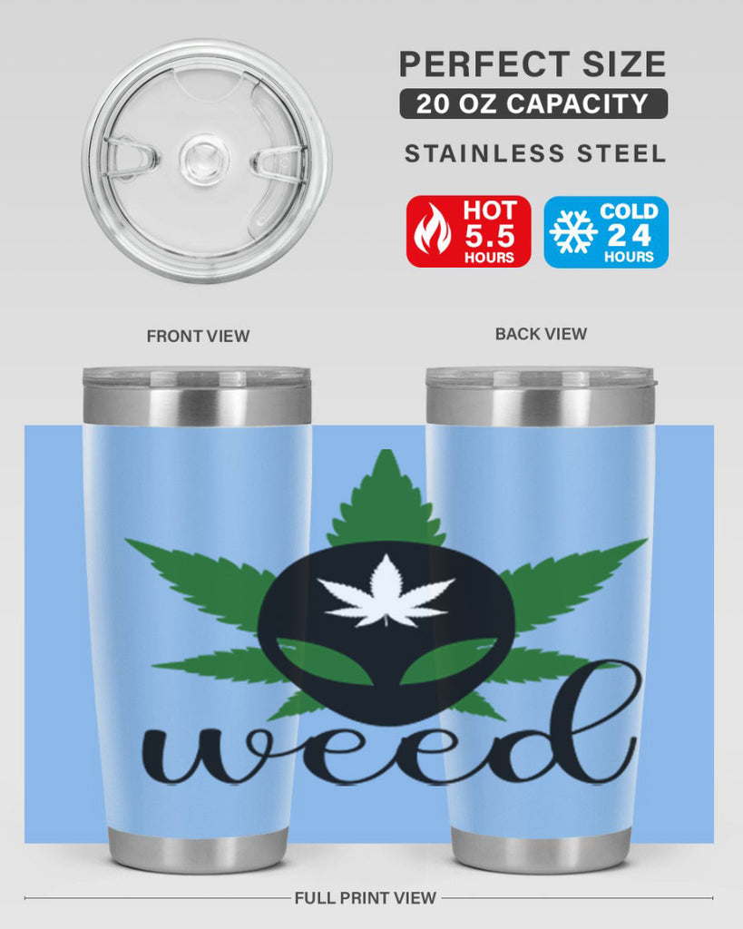 alien weed 12#- marijuana- Tumbler