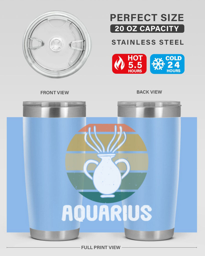 aquarius 78#- zodiac- Tumbler