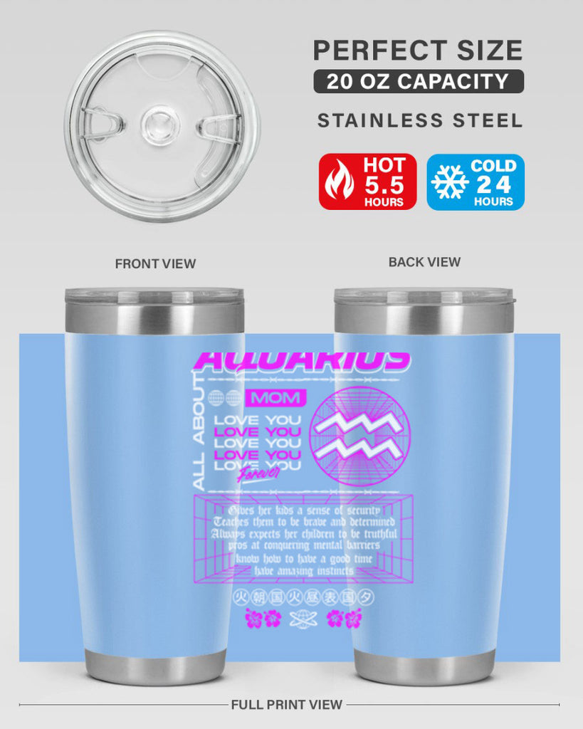 aquarius 86#- zodiac- Tumbler