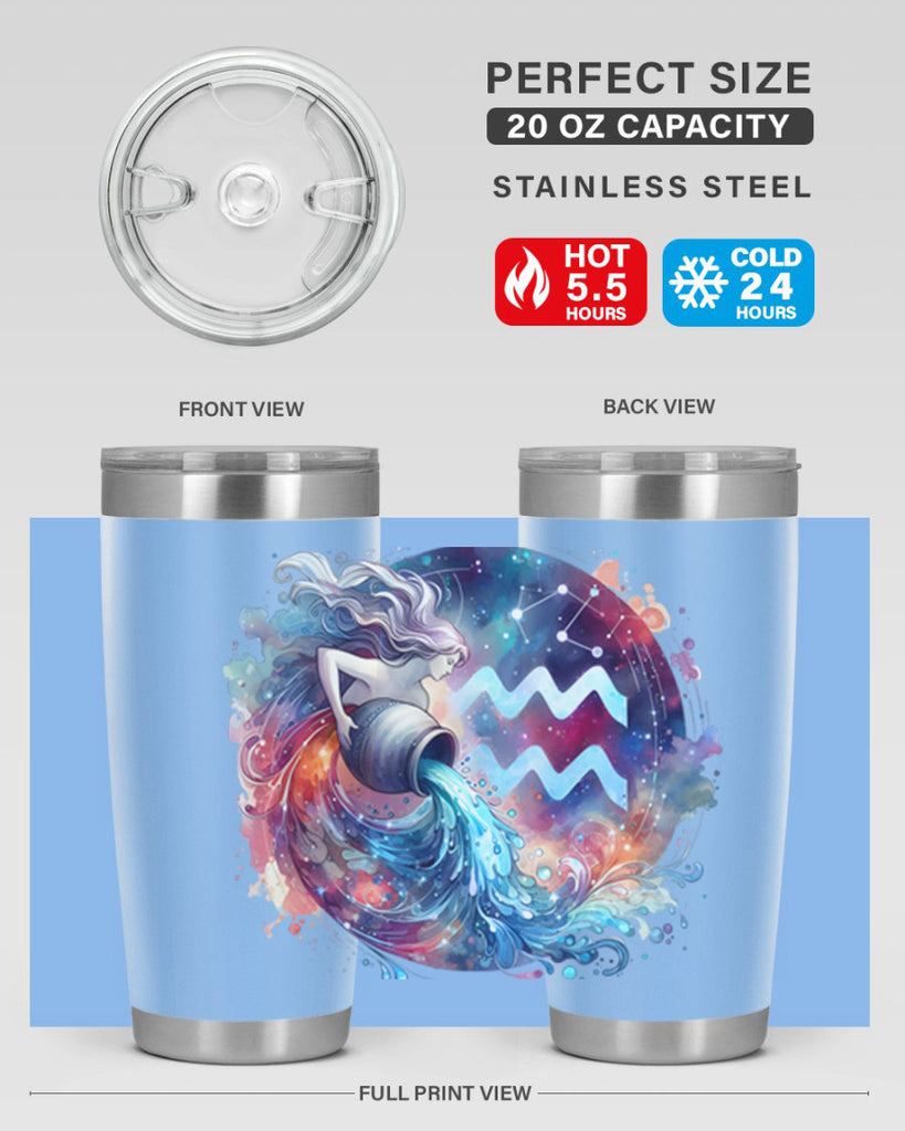 aquarius 90#- zodiac- Tumbler