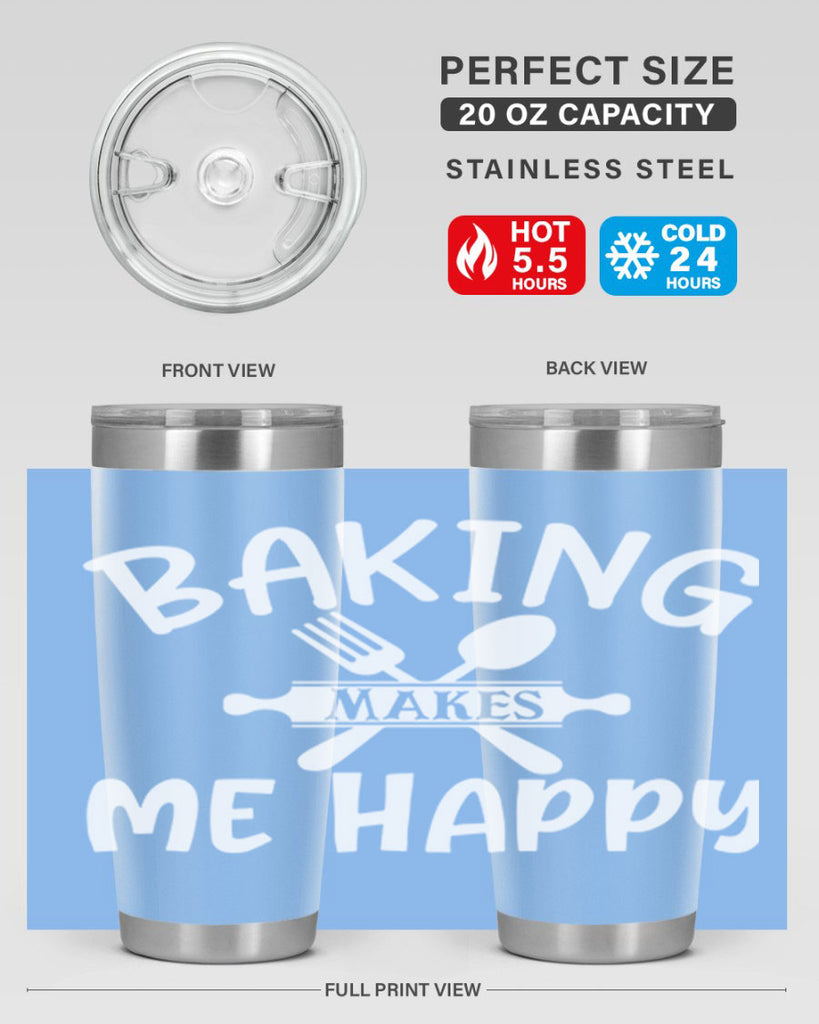 baking makes me happy 54#- kitchen- Tumbler