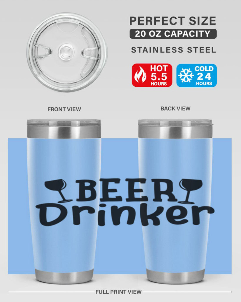 beer drinker 133#- beer- Tumbler