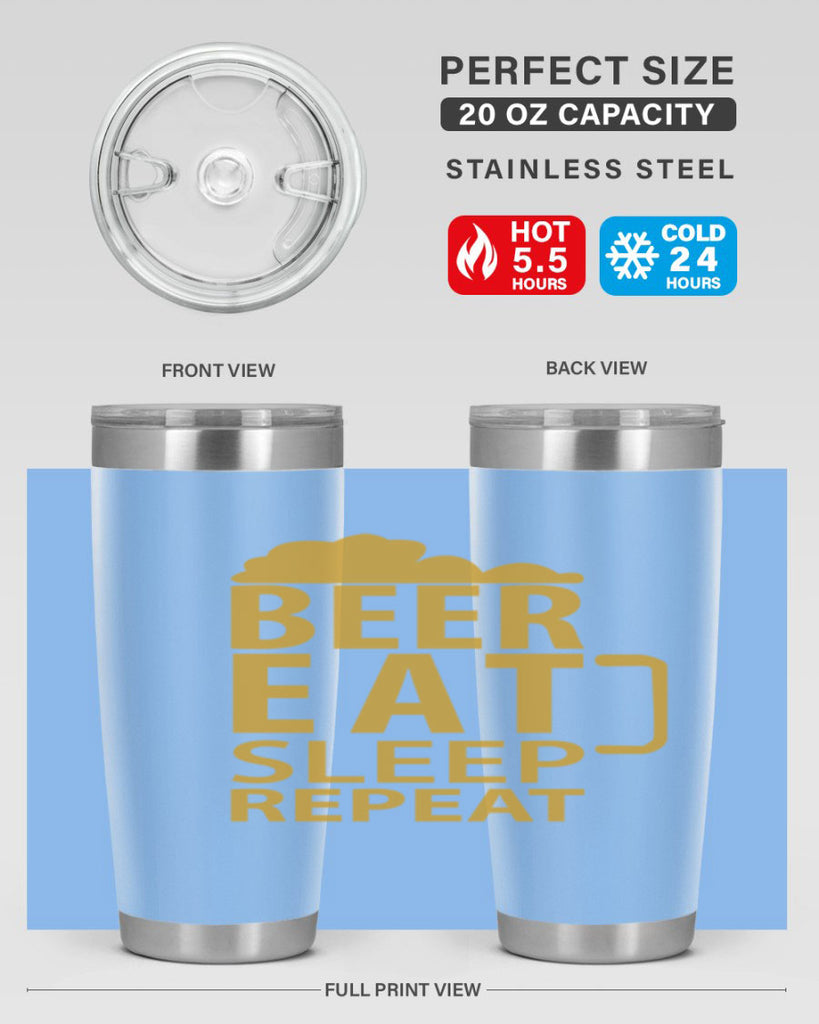 beer eat sleep 109#- beer- Tumbler