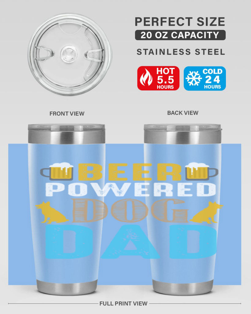 beer power dog dad 145#- beer- Tumbler