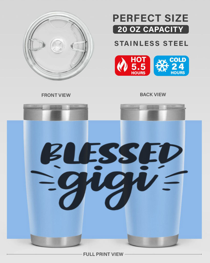 blessed gigi 64#- grandma - nana- Tumbler