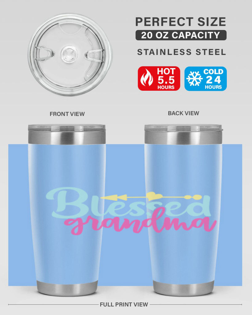 blessed grandma 63#- grandma - nana- Tumbler