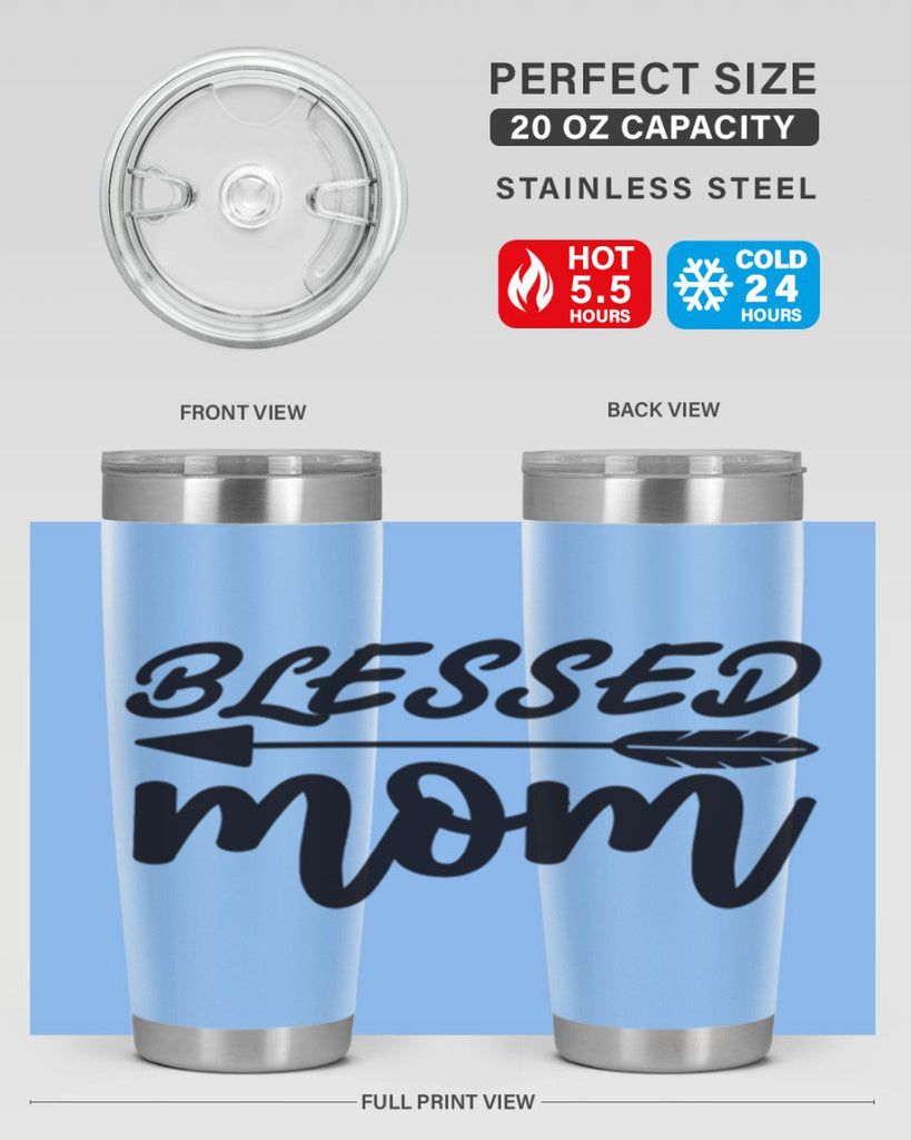 blessed mom 270#- mom- Tumbler