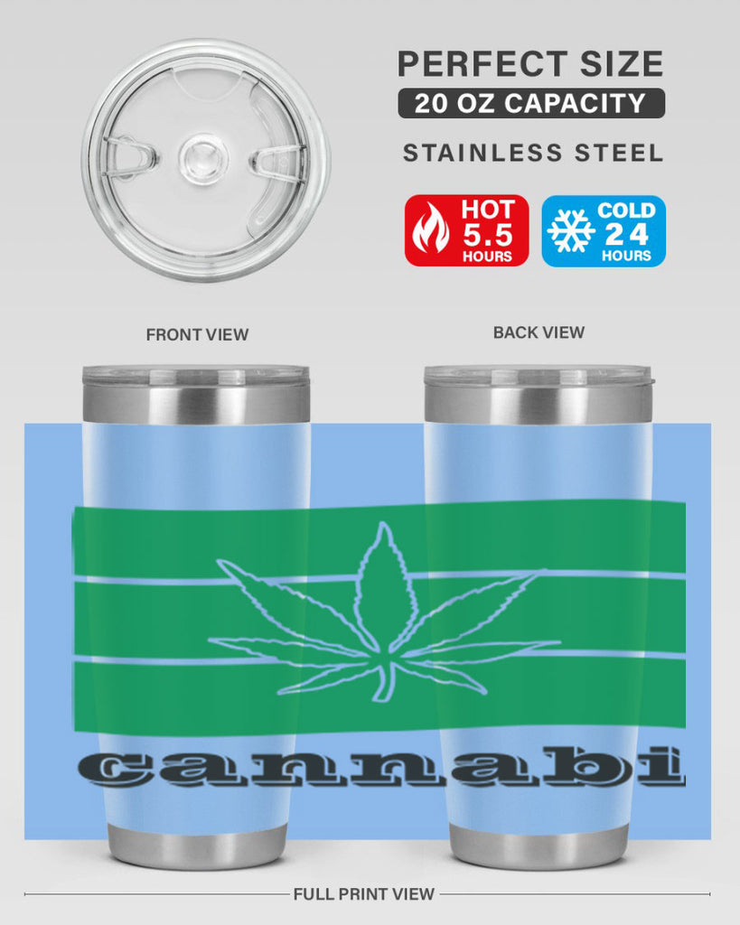 cannabi flag 36#- marijuana- Tumbler