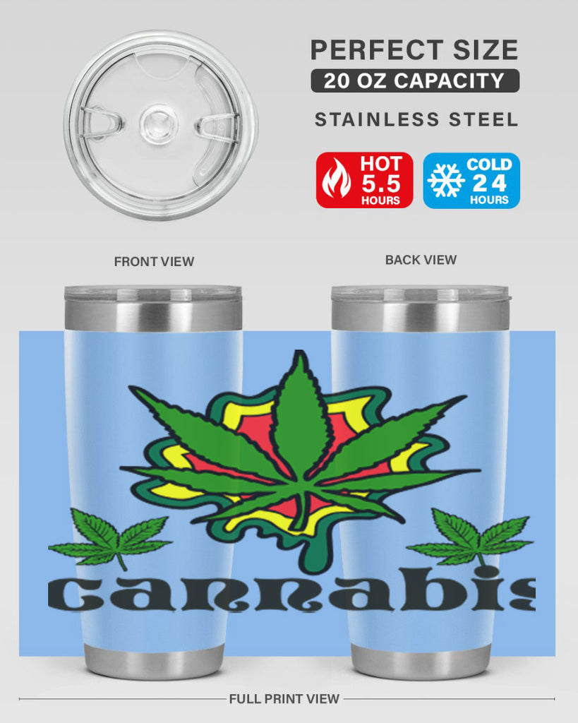 cannabis a 39#- marijuana- Tumbler