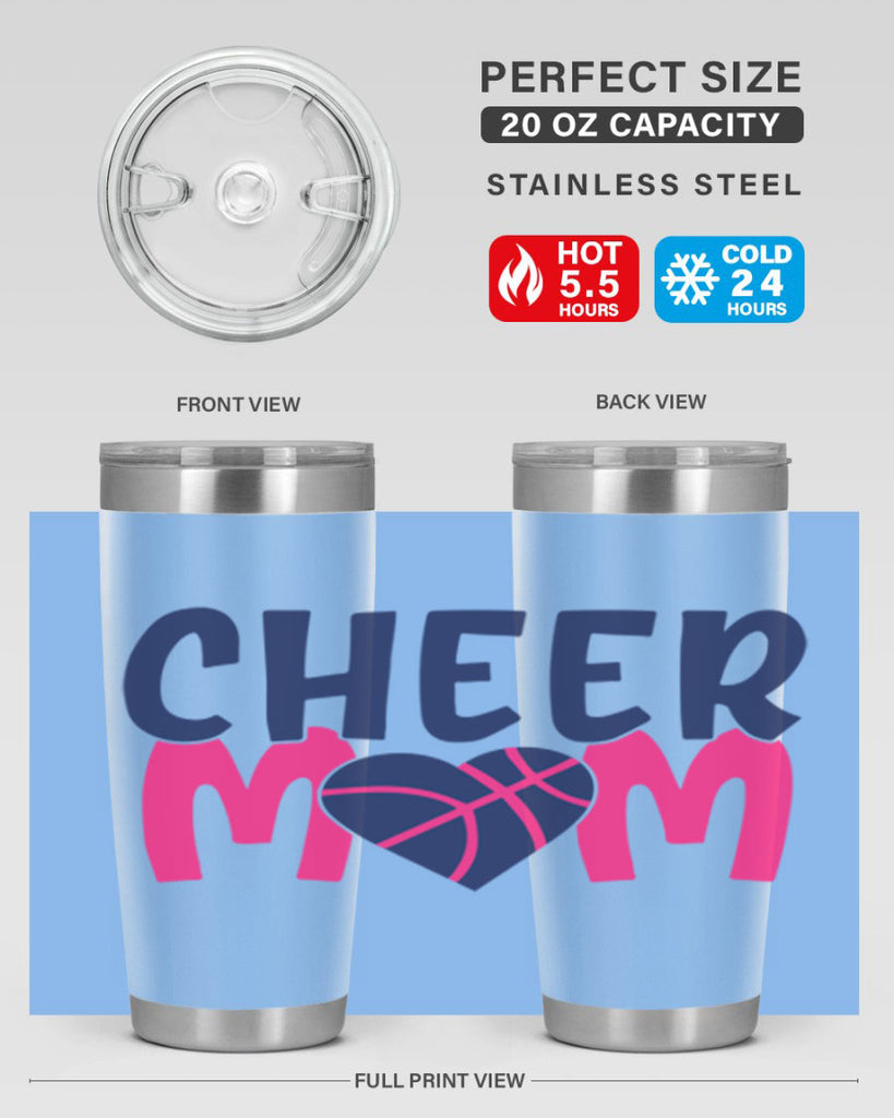 cheer mom 1746#- cheer- Tumbler