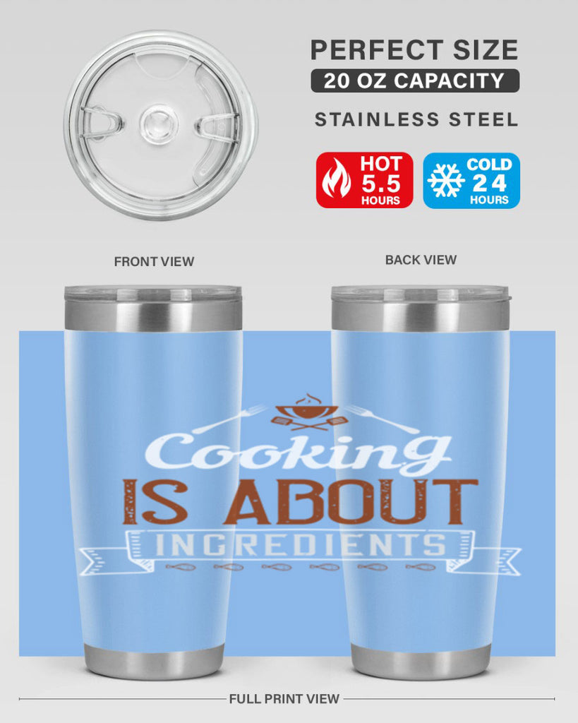 cooking is about ingredients 46#- cooking- Tumbler