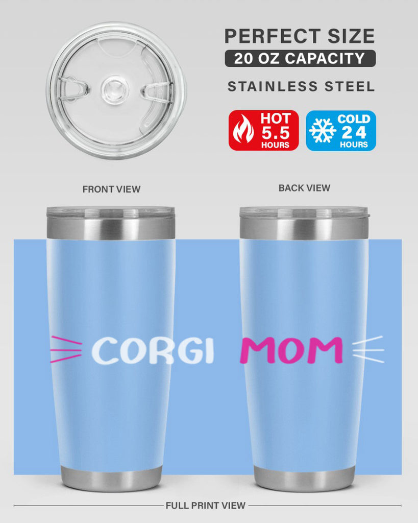 corgi mom 192#- mom- Tumbler