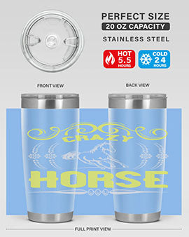 crazy horse Style 9#- horse- Tumbler