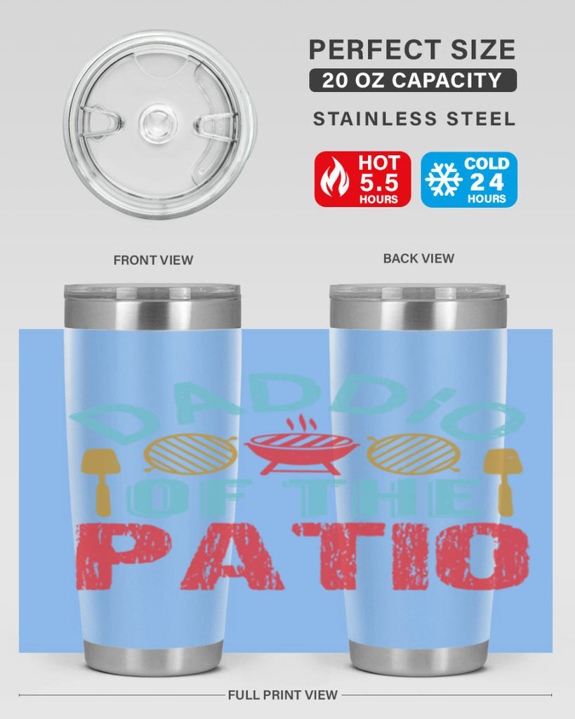 daddio of the patio 47#- bbq- Tumbler