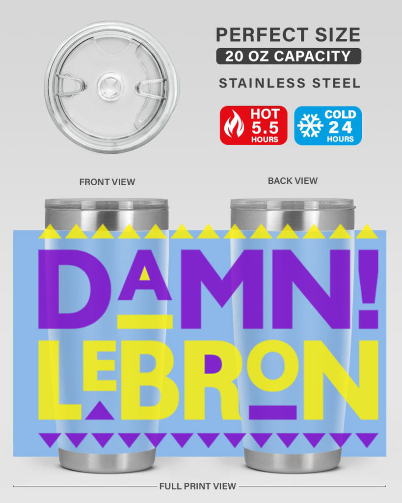 damn lebron 177#- black words phrases- Cotton Tank