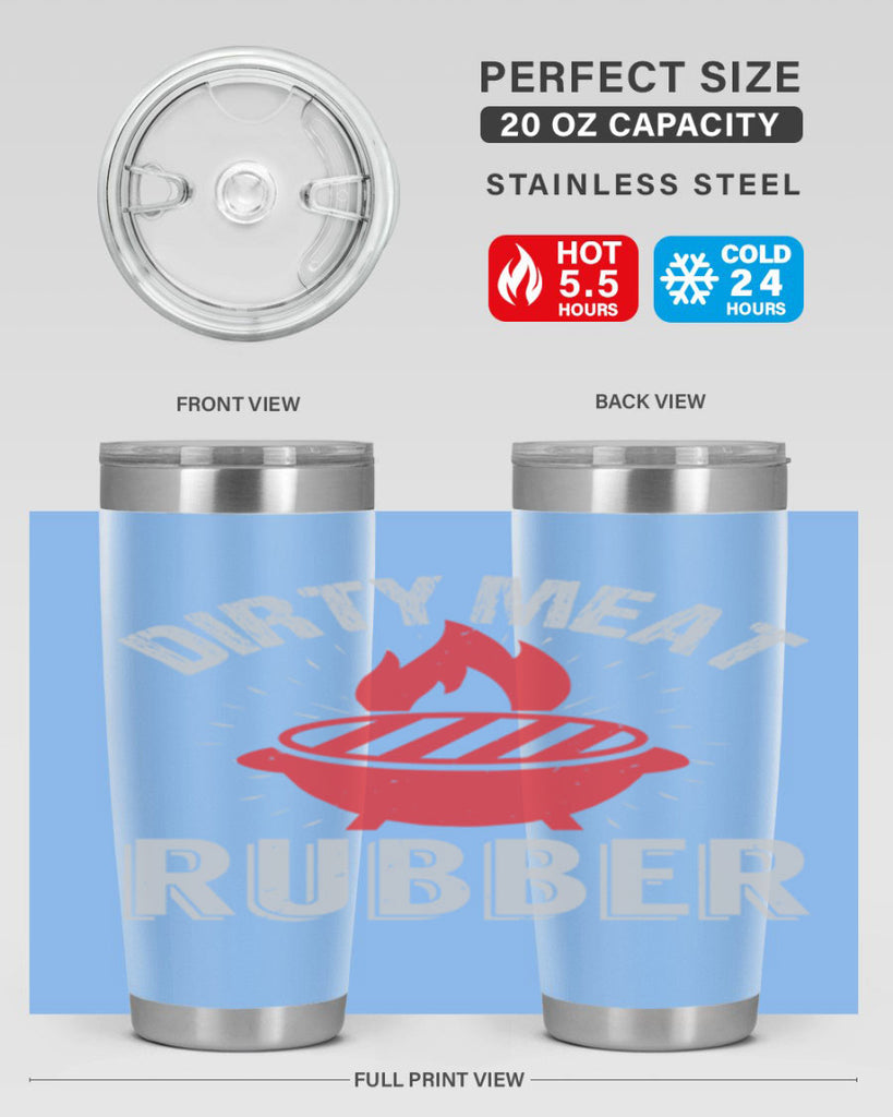 dirty meat rubber 46#- bbq- Tumbler