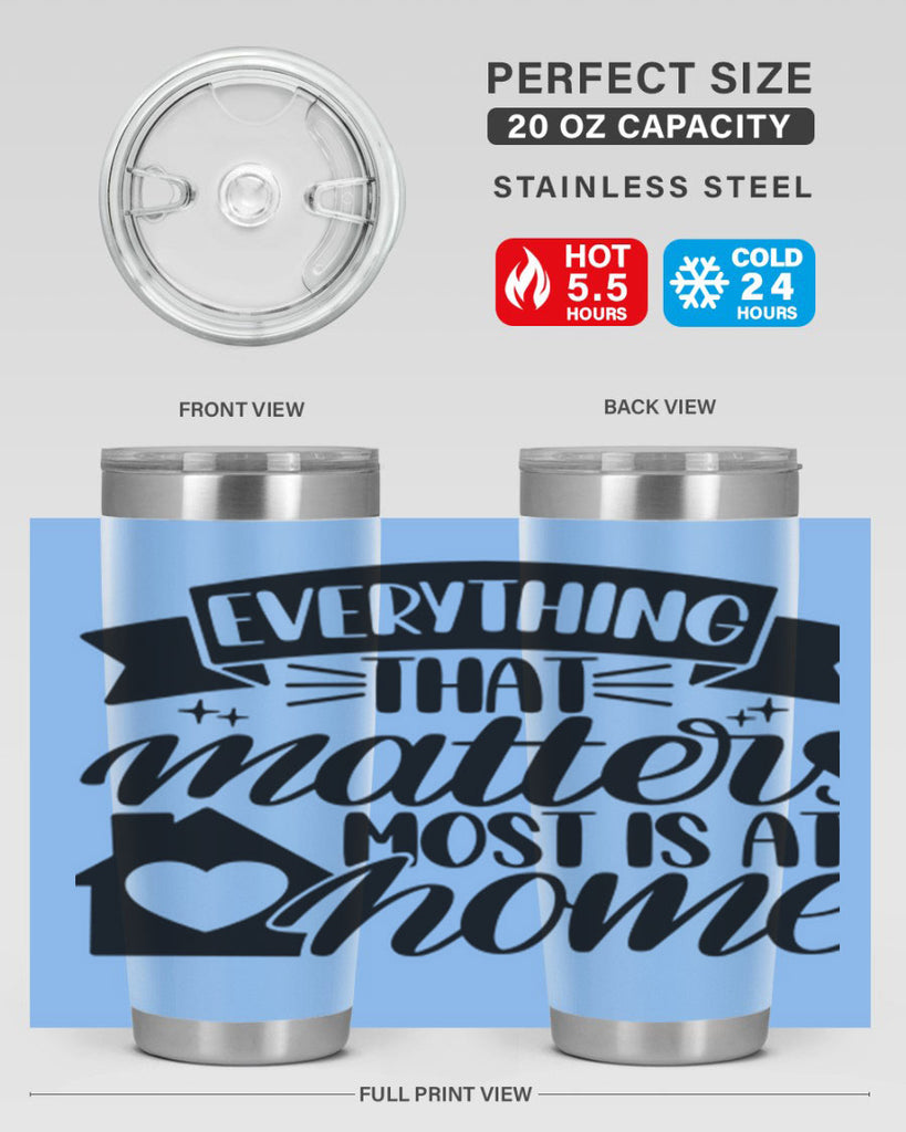 everything that matters most is at home 20#- home- Tumbler