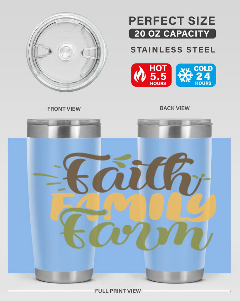 faith family farm 17#- farming and gardening- Tumbler