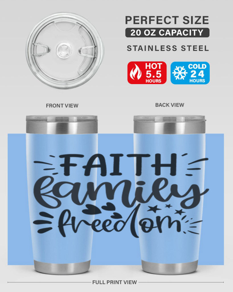 faith family freedom 43#- family- Tumbler