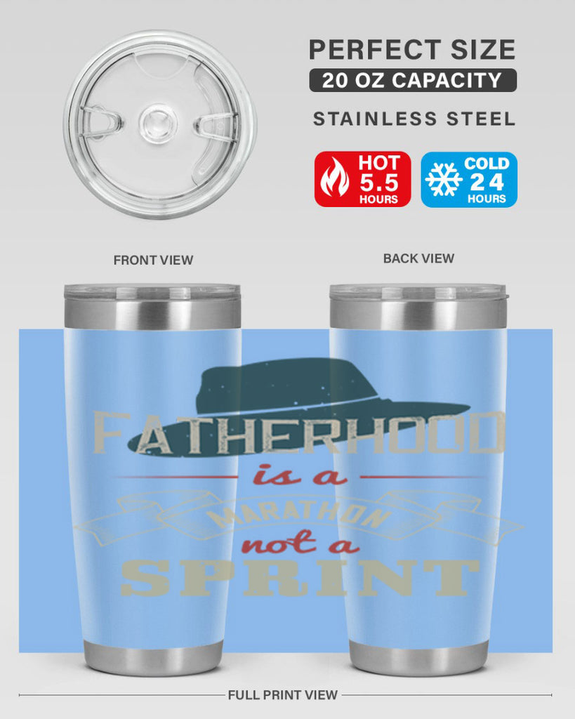 fatherhood is a marathon 227#- fathers day- Tumbler