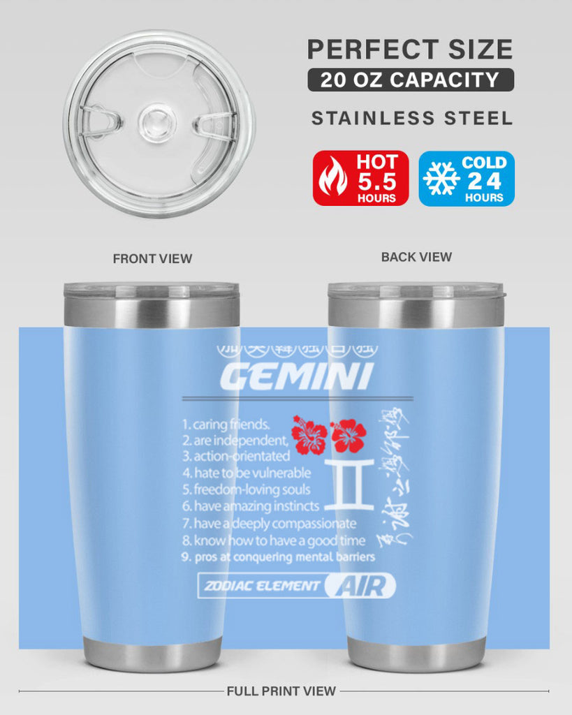 gemini 242#- zodiac- Tumbler