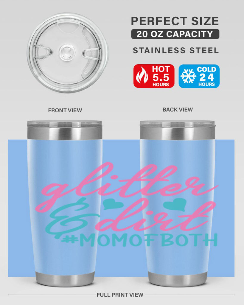 glitter dirt momofboth 265#- mom- Tumbler