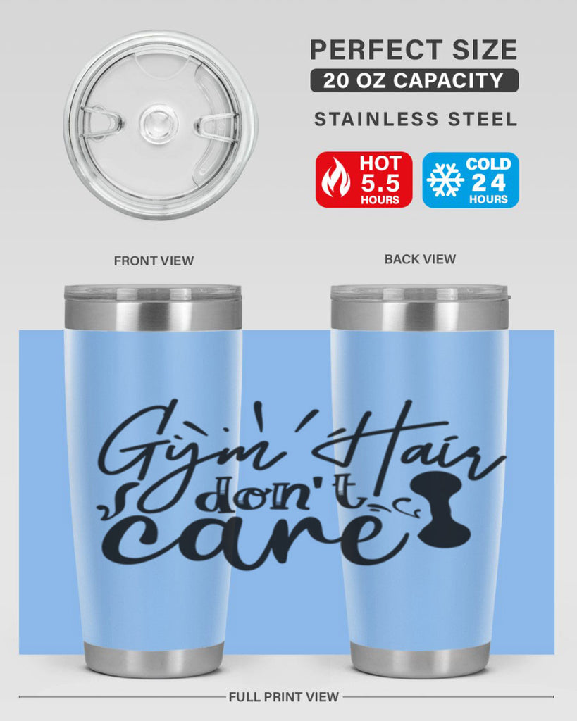 gym hair dont care 43#- gym- Tumbler
