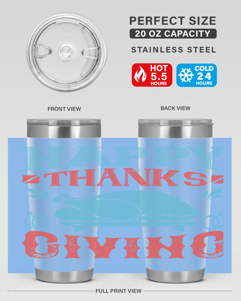 happy thanks giving 36#- thanksgiving- Tumbler