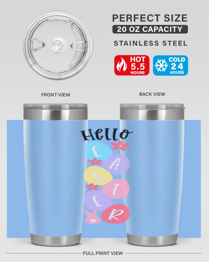 hello easter 32#- easter- Tumbler