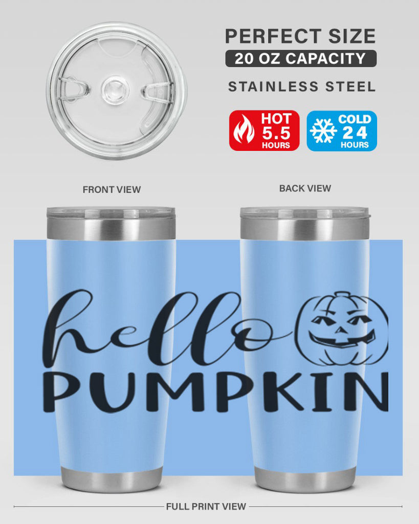 hello pumpkin 287#- fall- Tumbler