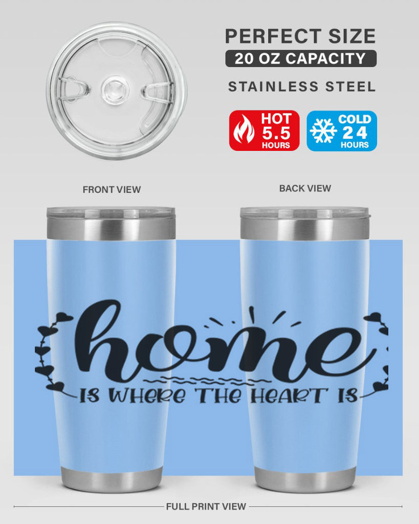 home is where the heart is 38#- home- Tumbler