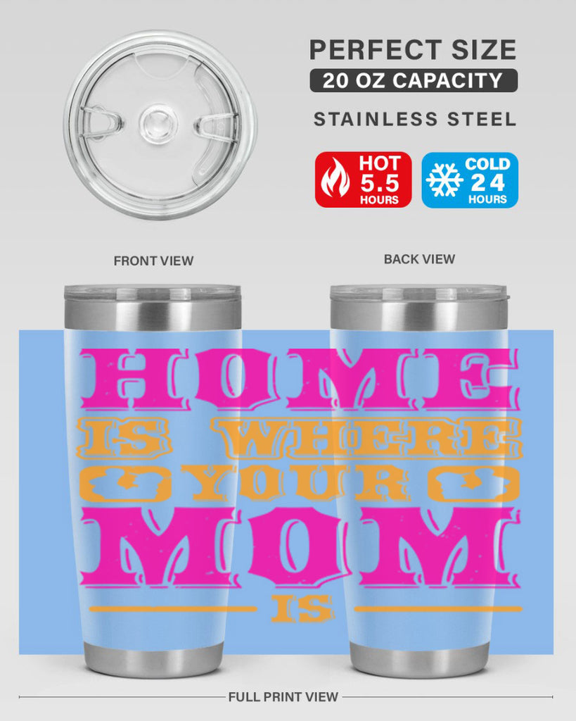 home is where your mom is 72#- mothers day- Tumbler