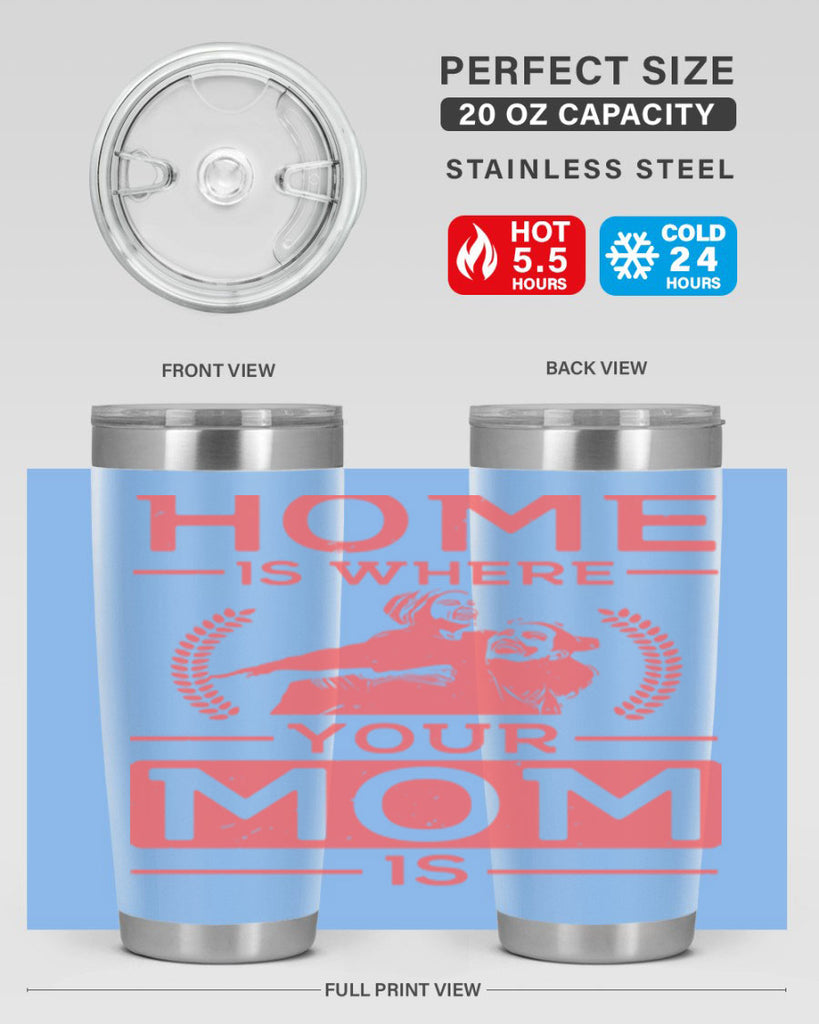 home is where your mom is 74#- mothers day- Tumbler