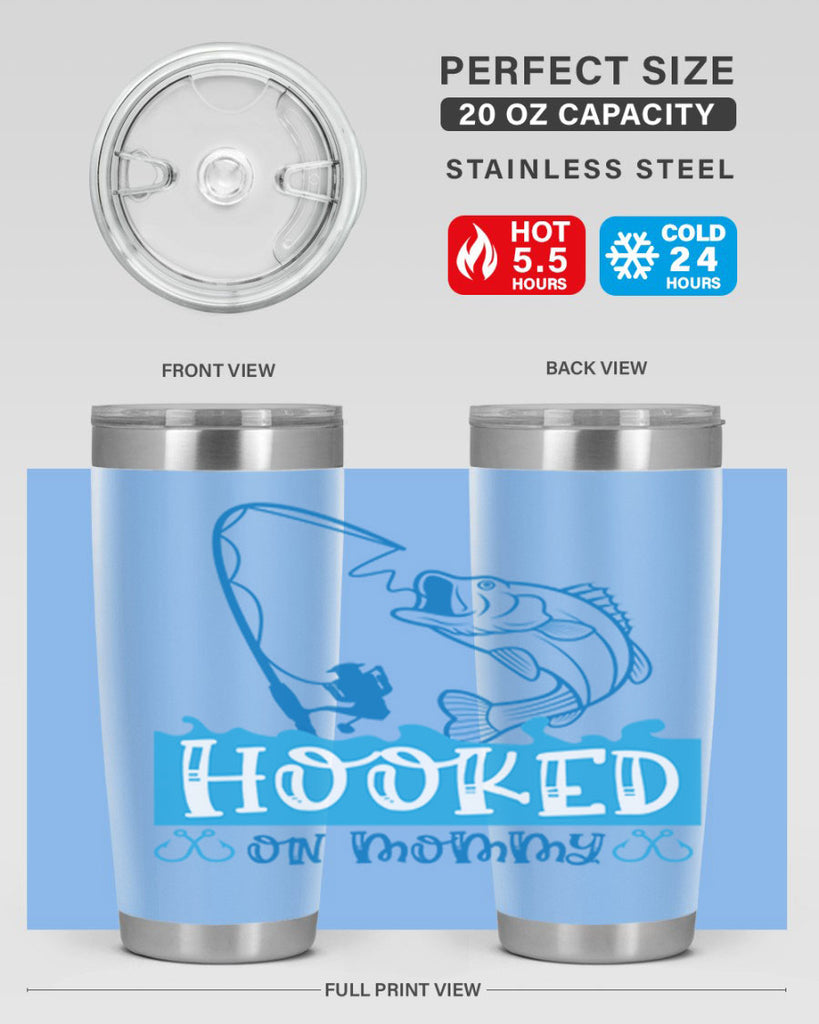 hooked on mommy 216#- fishing- Tumbler