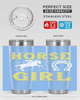 horse girl Style 51#- horse- Tumbler