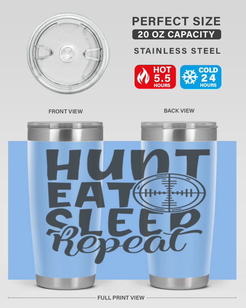 hunt eat sleep repeat 11#- hunting- Tumbler