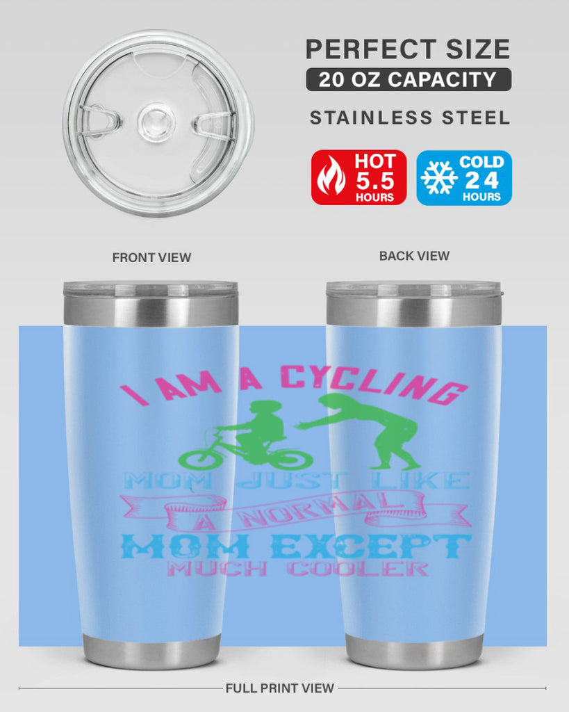 i am a cycling mom just like a normal 164#- mom- Tumbler