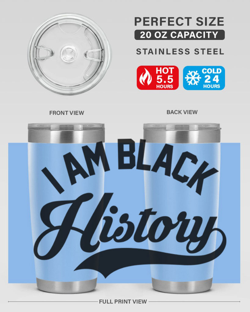 i am black  history 118#- black words phrases- Cotton Tank