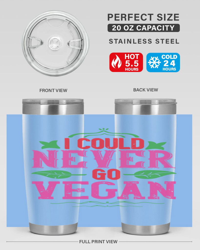 i could never go vegan 133#- vegan- Tumbler