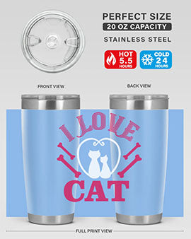 i love cat Style 56#- cat- Tumbler